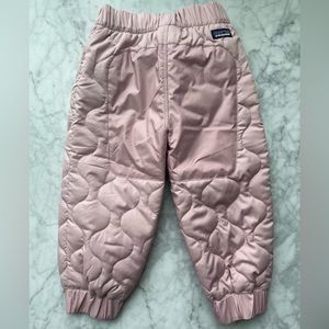 Patagonia quilted puff Joggers size 12-18 months
